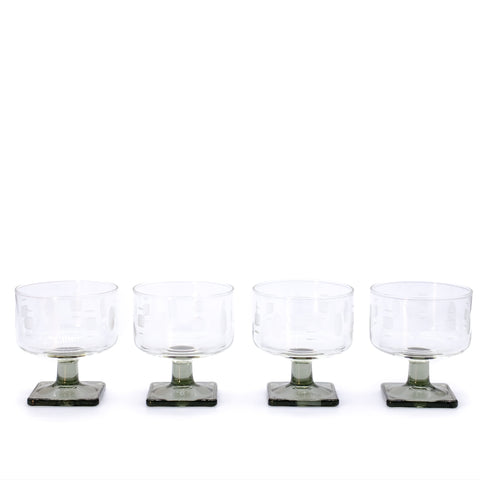 Vintage Parfait Glass Set