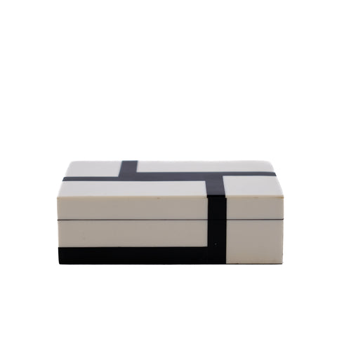 Mini Black and White Decorative Box