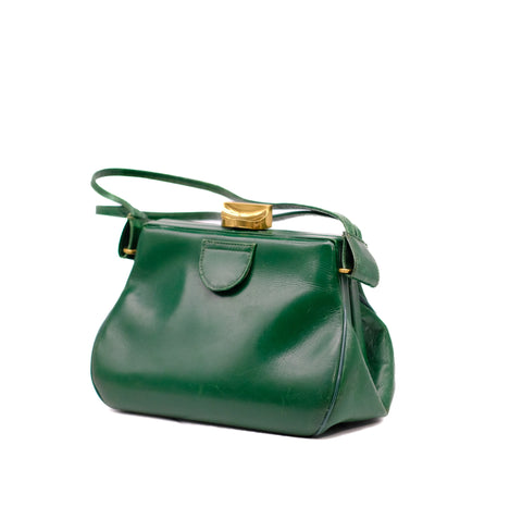 Vintage Green Leather Handbag