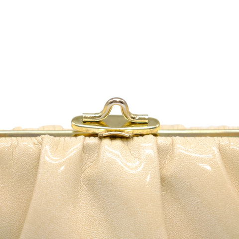 Vintage Ivory Patent Handbag