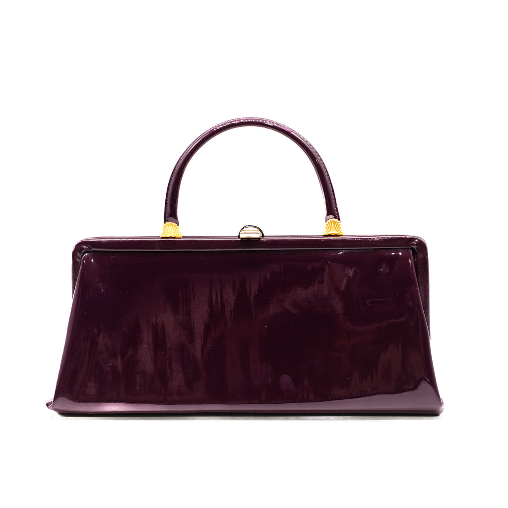 Vintage Plum Patent Handbag