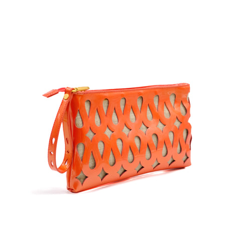 Vintage Orange Clutch