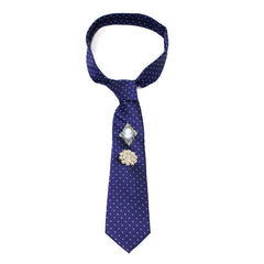 Navy Pin-dot Tie
