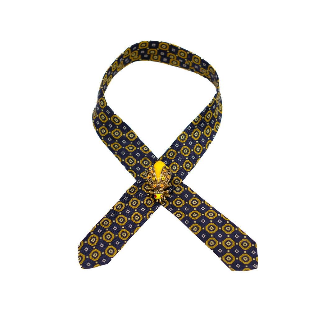 Mini Yellow Illusions Tie