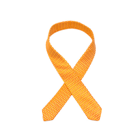 Mini Orange Geometric Tie