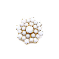 White Flower Brooch