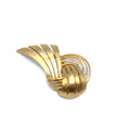 Gold Swirl Brooch