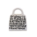 White Handbag Vase