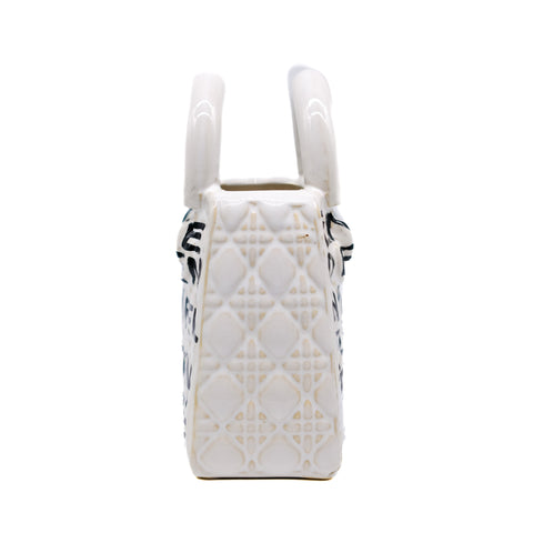 White Handbag Vase
