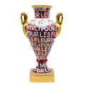 Crimson Merci Statement Vase
