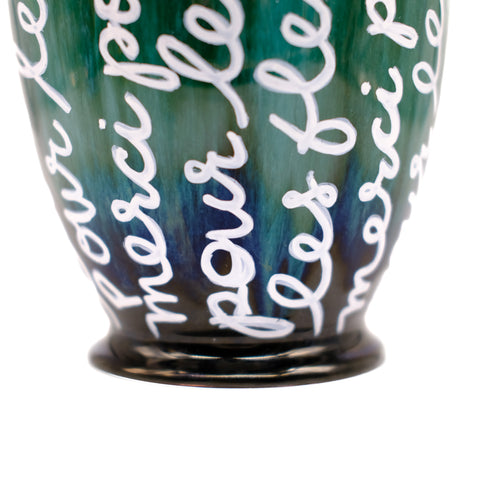 Vertical Emerald Vase