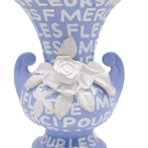 Rose Detailed Hand Lettered Vase