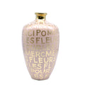 Blush and Gold Hand Lettered Vase