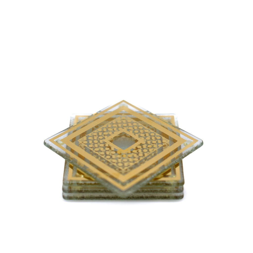 Gold Graphic Coasters