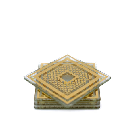 Gold Graphic Coasters