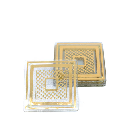 Gold Graphic Coasters