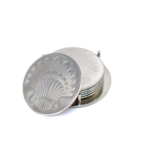 Etched Shell Coasters