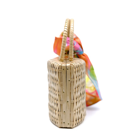 Double Handle Rattan Bag