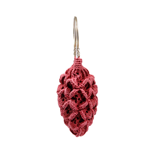 Haltered Pink Rattan Bag