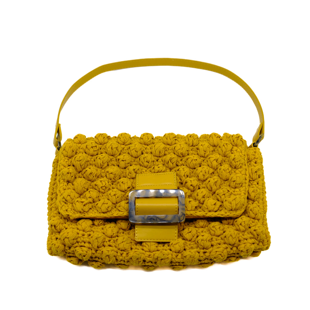 Yellow Crochet Bag