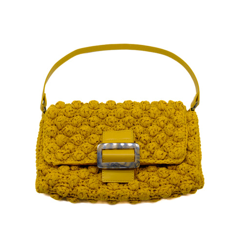 Yellow Crochet Bag