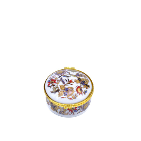 Round Porcelain Pill Box