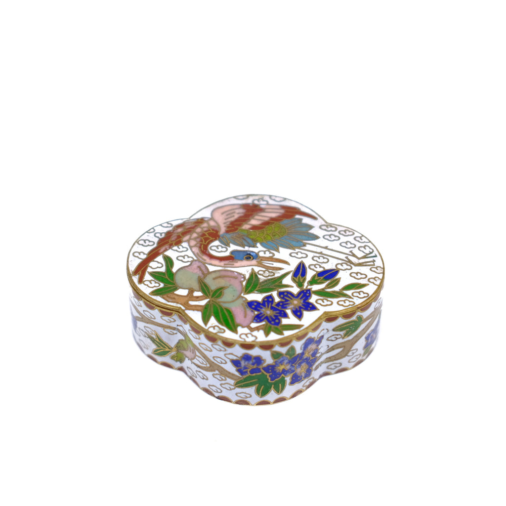 Enamel Bird Pill Box