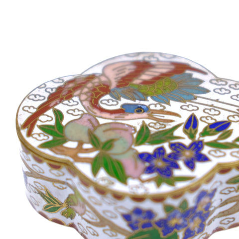 Enamel Bird Pill Box