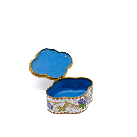 Enamel Bird Pill Box