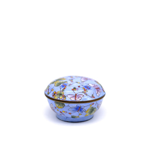 Enamel Butterfly Pill Box