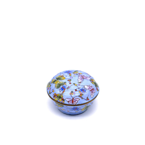 Enamel Butterfly Pill Box