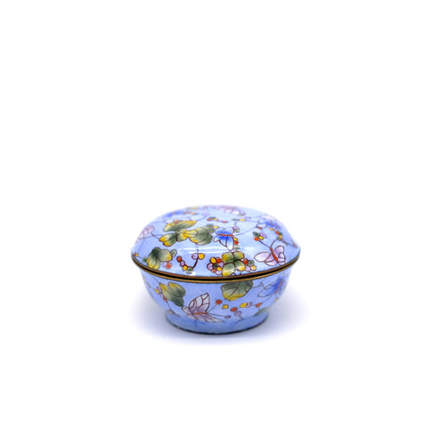 Enamel Butterfly Pill Box