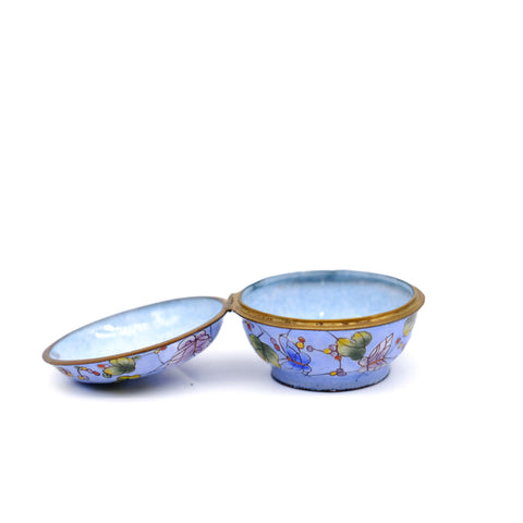 Enamel Butterfly Pill Box
