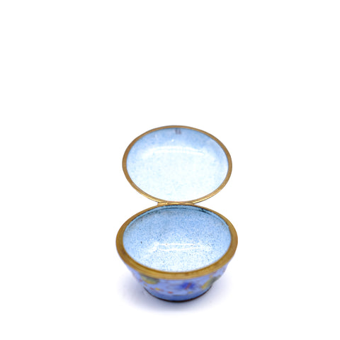 Enamel Butterfly Pill Box