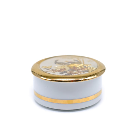 Gold Peacock Trinket Box