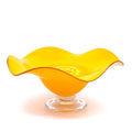 Orange Flower Glass Bowl