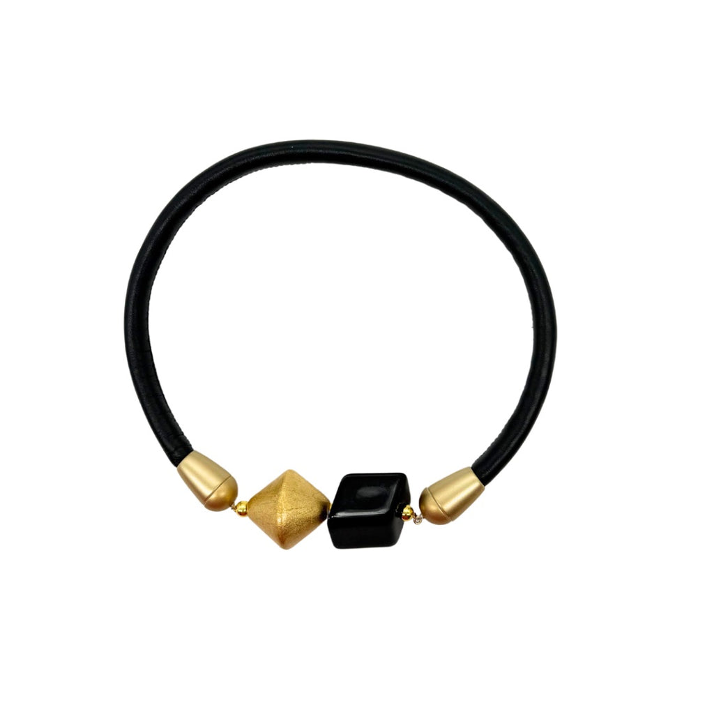 Black “Wrap it” Necklace/Bracelet