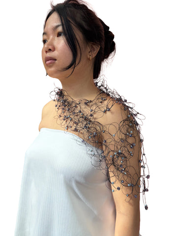 Artful Web Necklace Purple