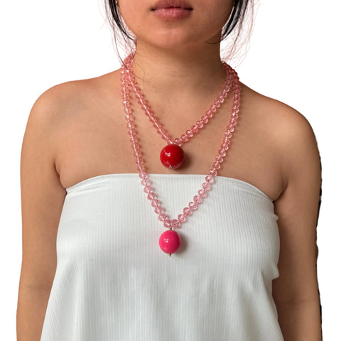 Bella Sphera Necklace Pink