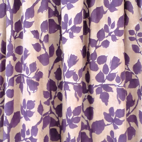 Handmade Cotton Skirt Plum
