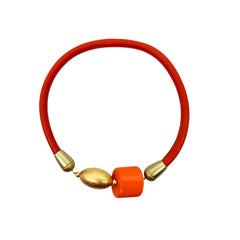 Orange “Wrap it” Necklace/Bracelet