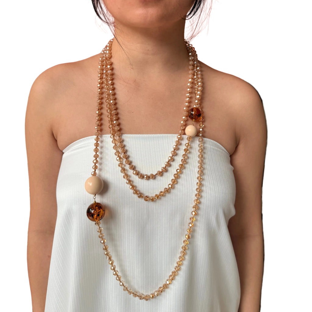 Bella Sphera Necklace X Long Amber