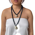 Bella Sphera Necklace Navy and Pearls