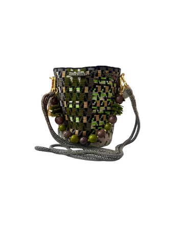 Mini Me with Tagua Handle - Greens and Grey
