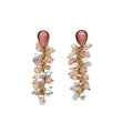 Pink Pearls Drop Earrings