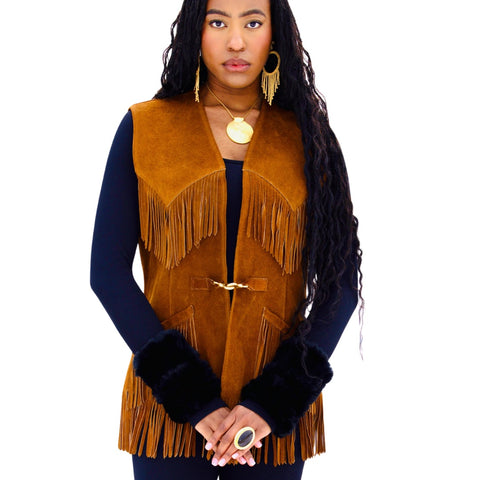 1970s BWN Fringe Vest