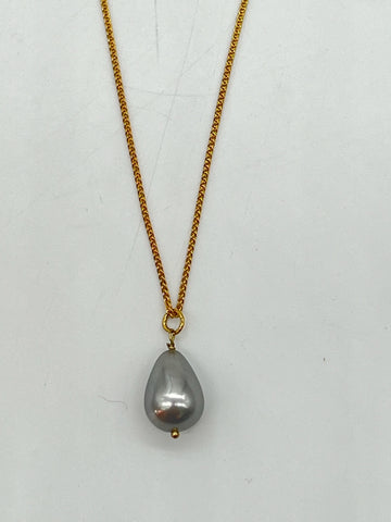 Silver Pearl Necklace