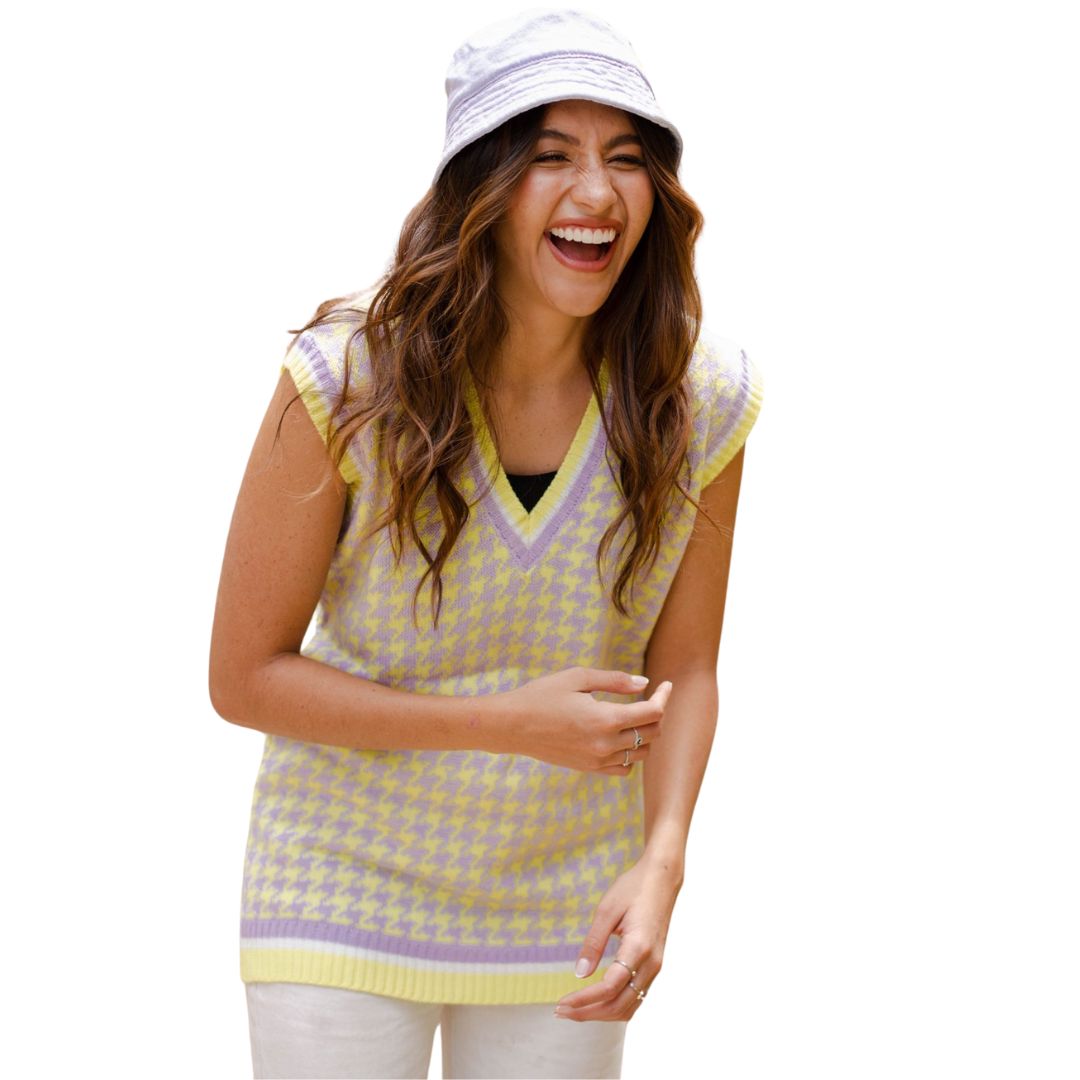 Hilos Vest - Lilac and Lime