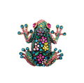 Frog Vintage Brooch Multicolor
