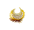 Pearls and Feathers Vintage Brooch